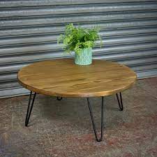 Round Coffee Table Made From Solid Wood