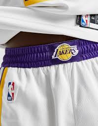 Nba vertical wordmark los angeles lakers trainingshose. Nike Nba Los Angeles Lakers Swingman Shorts Herren Weiss Jd Sports