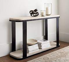 Cayman Wood Metal Console Table