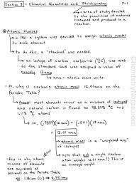 stoichiometry chemistry notes