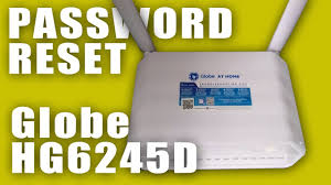 reset your pword on globe hg6245d