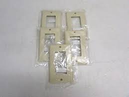 Cooper Wiring 1 Gang Wall Plates Ivory