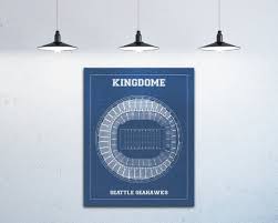 Print Of Vintage Kingdome Seating Chart Seating Chart On Photo Paper Matte Paper Or Canvas