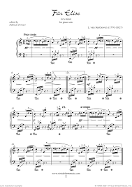 The lessons will greatly expand your repertoire of classical music and improve your piano technique, creativity. Free Fur Elise Sheet Music For Piano By Beethoven High Quality