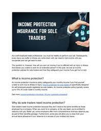 Income Protection Insurance For Sole Traders gambar png