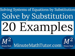 solving using substitution worksheet