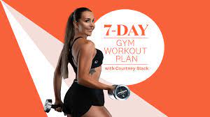 courtney black gym workout a 7 day