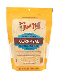 The mix of the crunchy corn grits (i used bob's red mill corn. Coarse Grind Cornmeal Bob S Red Mill Natural Foods