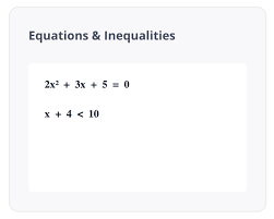 Edulastic Equations And Inequalities