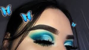blue eyeshadow makeup morphe x james