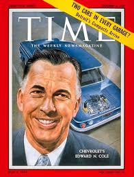 TIME Magazine Cover: Edward N. Cole - Oct. 5, 1959 - Cars - Chevrolet - Automotive Industry - Transportation - Business - 1101591005_400