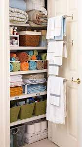 Check out these simple linen closet organization ideas that will help you sort through old items and store everything better! Haute Indoor Couture Organizing Linens Linen Closet Organization Clever Closet