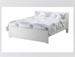 ikea brusali bed frame with luroy bed