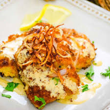 crispy veal cutlets with creamy dijon