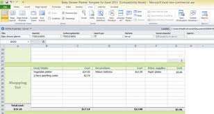 Baby Shower Planner Template For Excel 2013