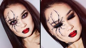 black widow spider makeup look lien
