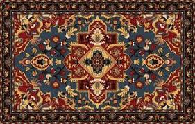 persian rug pattern vector art icons