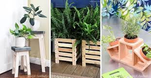 Diy Planter Stand With Wood