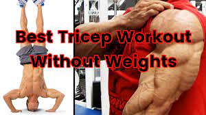 best tricep workout without weights