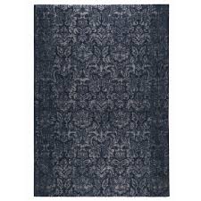 dutchbone rug stark blue textile