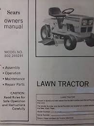 Sears Lt 11 Riding Lawn Mower Tractor