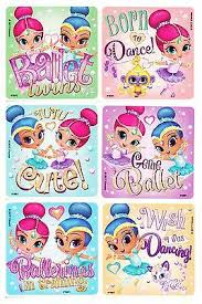 Shimmer And Shine Stickers Dots X 24 Dots Favours Birthday