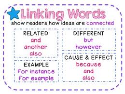 Linking Words Chart Worksheets Teaching Resources Tpt