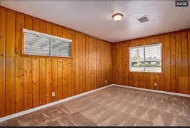 A Garage With Pine Paneling Looks