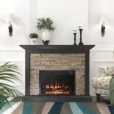 45 Faux Stone Mantel Infrared Electric