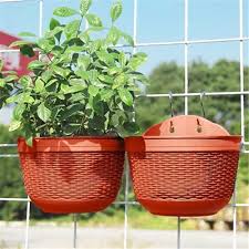 wall and railing hanging planters with