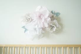 tissue paper flower wall decor