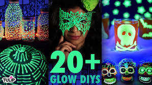 While most glow in the dark paint easily washes off in the water, astro glow remains firm and intact, making it a good outdoor paint. The Ultimate Glow In The Dark Diy Roundup 20 Diy Project Ideas Tulip Color