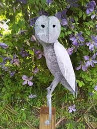 Barn Owl Garden Sculpture