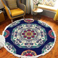 bohemian round rugs bedroom living room
