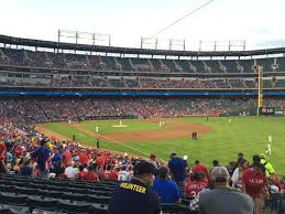 Globe Life Park In Arlington Section 39 Texas Rangers Vs
