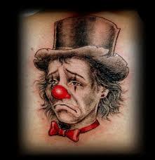 creepy clown tattoo designs