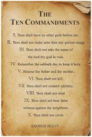 The 10 Commandments Wall Art