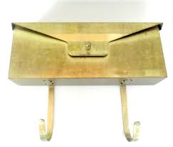 Large Brass Wall Mount Mailbox Envelope