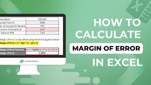 how to calculate margin of error with ease