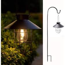 2pack Solar Metal Hanging Lantern With