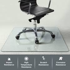 36 X 46 Glass Chair Mat 1 4 Thick