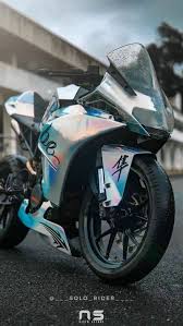 ktm rc 390 modified silver wrapped