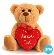 How to say ich liebe dich in german? Teddybar Teddy Mit Herz Herzteddy Ich Liebe Dich Braun 25 Cm Geschenkidee Kaufen Matches21