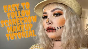 easy scarecrow makeup tutorial