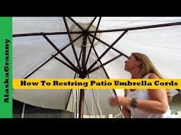 how to restring patio umbrella cords