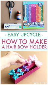 hair bow holder easy upcycle diy