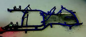 rear axle support of a karting frame