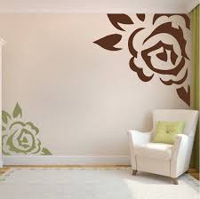 Corner Rose Vinyl Wall Art Design