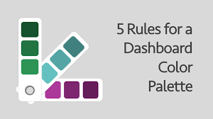 5 rules for a dashboard color palette