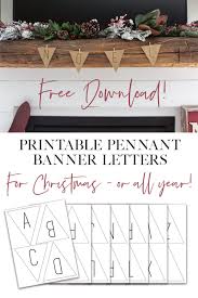 free printable banner letters for the